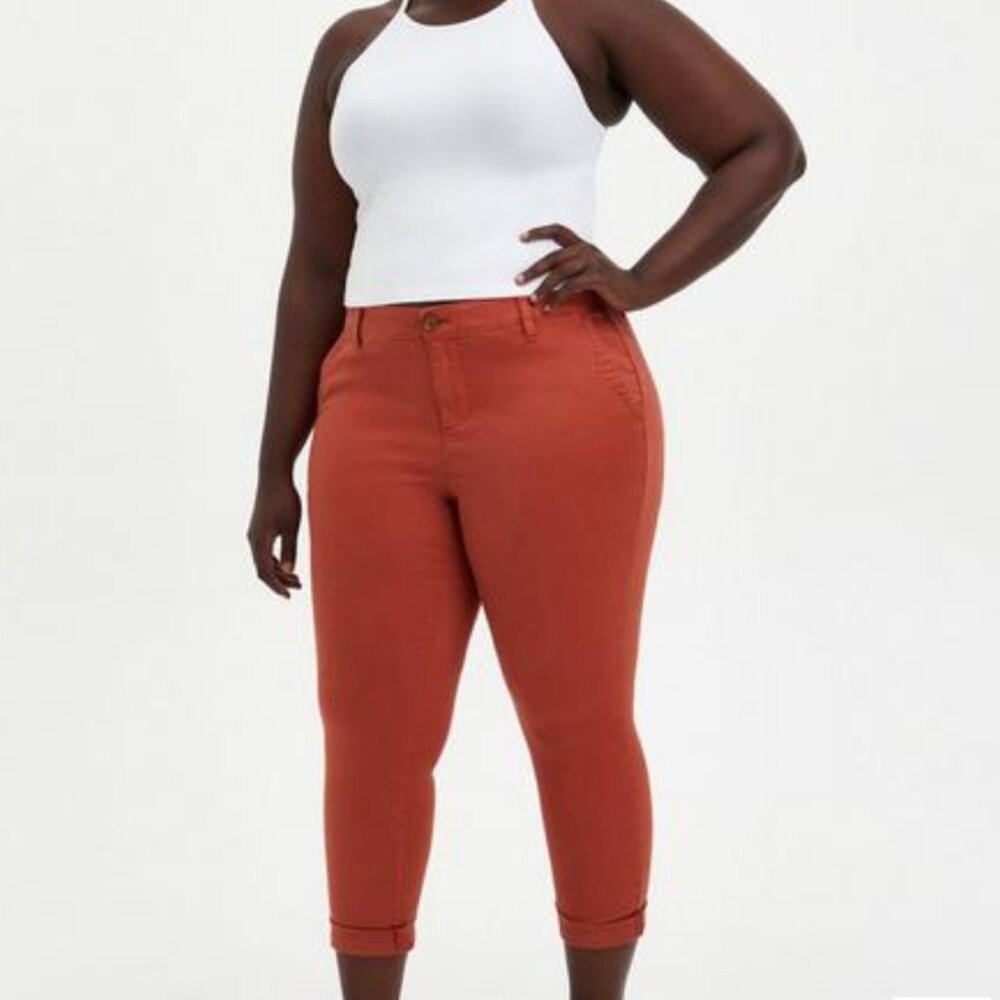 torrid Auburn Chino Twill Crop
